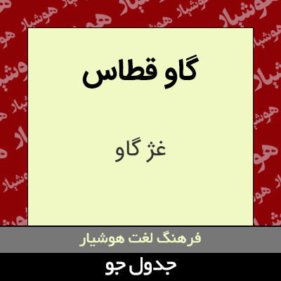 تصویری از گاو قطاس