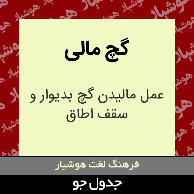 تصویری از گچ مالی