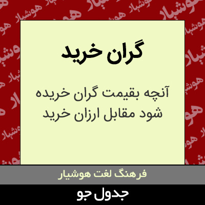 تصویری از گران خرید