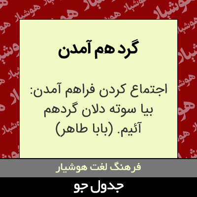 تصویری از گرد هم آمدن