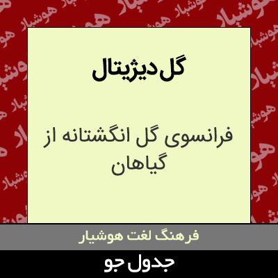 تصویری از گل دیژیتال