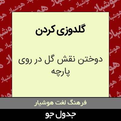 تصویری از گلدوزی کردن