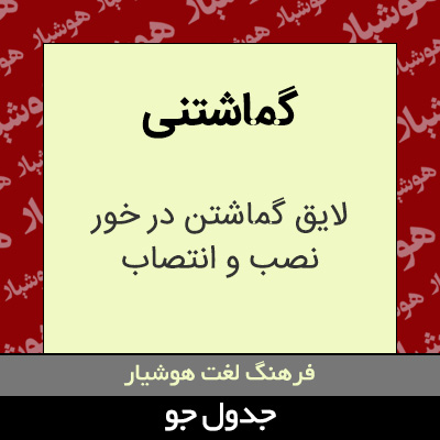 تصویری از گماشتنی