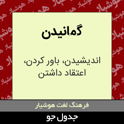 تصویری از گمانیدن