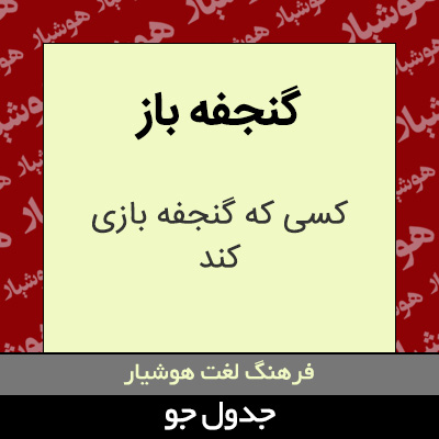 تصویری از گنجفه باز