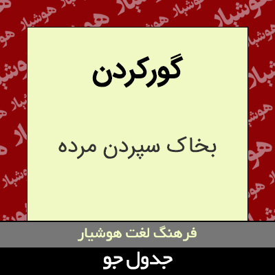 تصویری از گورکردن