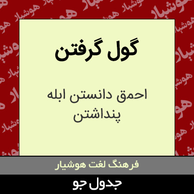 تصویری از گول گرفتن