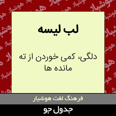 تصویری از لب لیسه