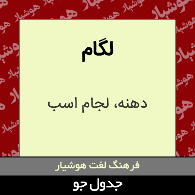 تصویری از لگام