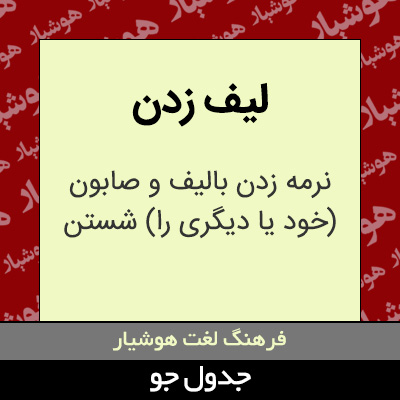 تصویری از لیف زدن