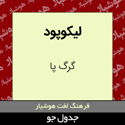 تصویری از لیکوپود