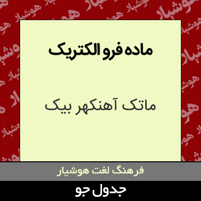 تصویری از ماده فرو الکتریک