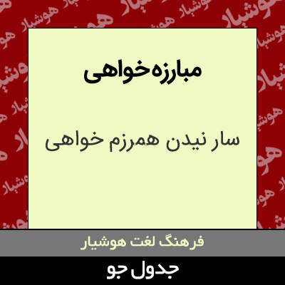 تصویری از مبارزه خواهی