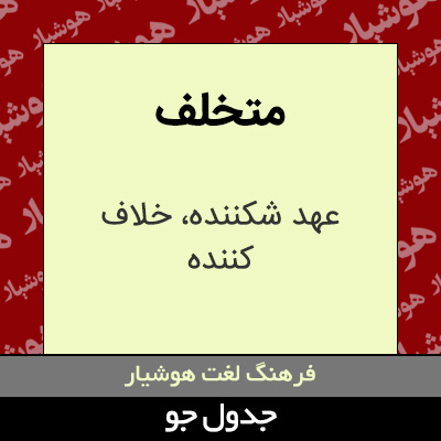 تصویری از متخلف