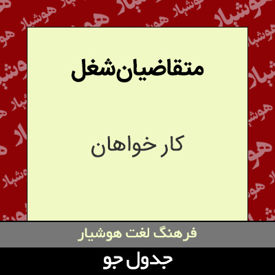 تصویری از متقاضیان شغل