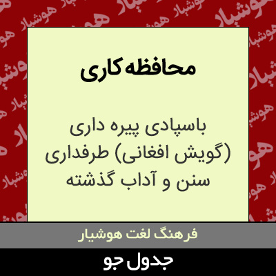 تصویری از محافظه کاری