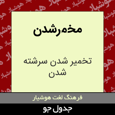 تصویری از مخمرشدن