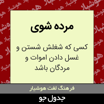 تصویری از مرده شوی