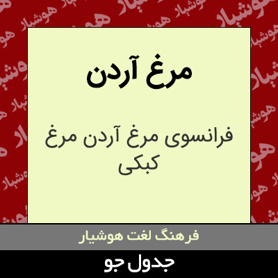 تصویری از مرغ آردن