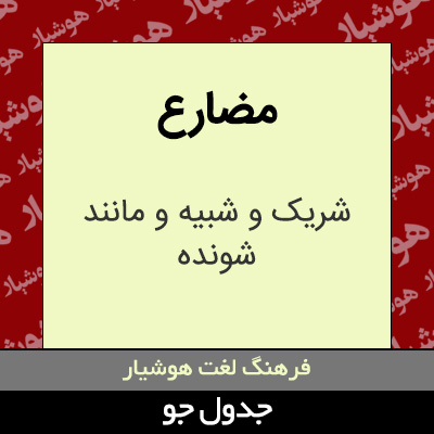 تصویری از مضارع