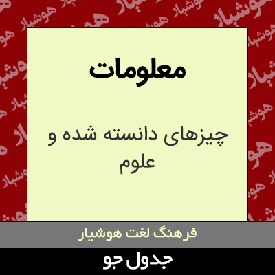 تصویری از معلومات