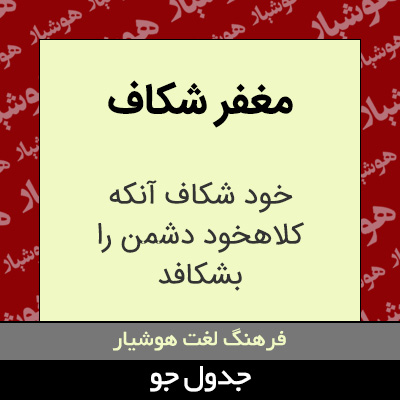 تصویری از مغفر شکاف