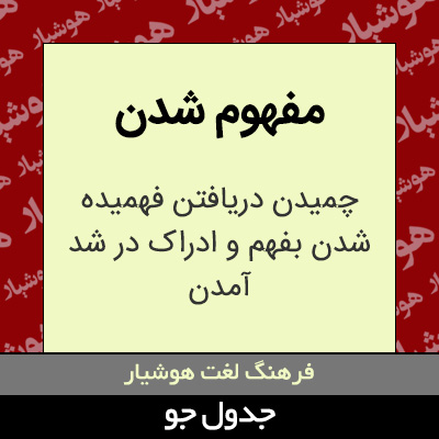 تصویری از مفهوم شدن