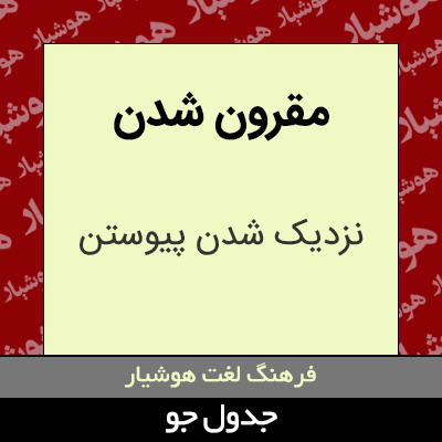 تصویری از مقرون شدن