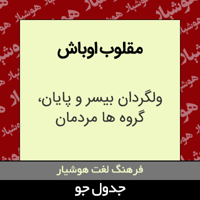 تصویری از مقلوب اوباش