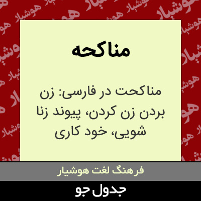 تصویری از مناکحه