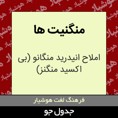 تصویری از منگنیت ها