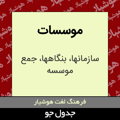 تصویری از موسسات