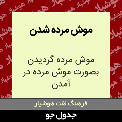 تصویری از موش مرده شدن