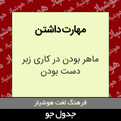 تصویری از مهارت داشتن