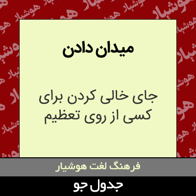 تصویری از میدان دادن