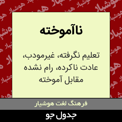تصویری از ناآموخته