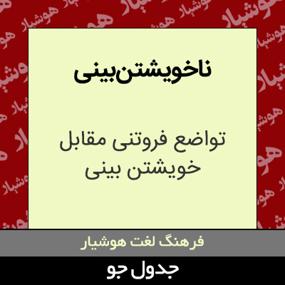 تصویری از ناخویشتن بینی