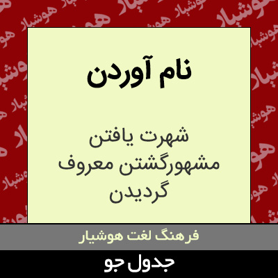 تصویری از نام آوردن