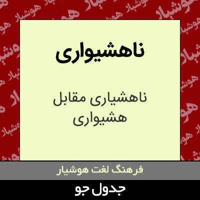 تصویری از ناهشیواری