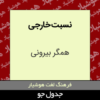 تصویری از نسبت خارجی