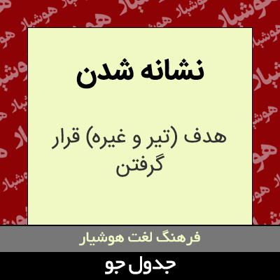 تصویری از نشانه شدن