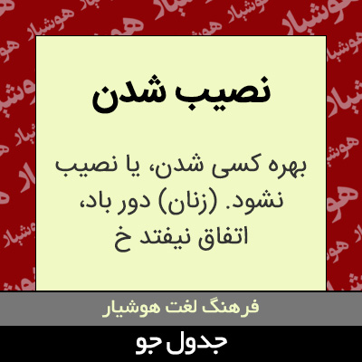 تصویری از نصیب شدن