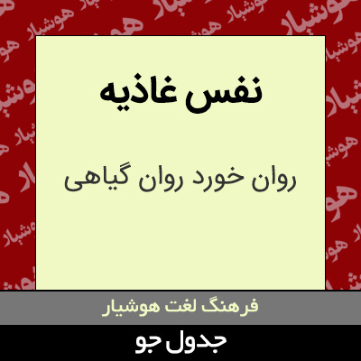 تصویری از نفس غاذیه