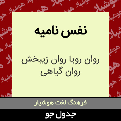 تصویری از نفس نامیه