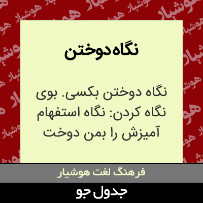 تصویری از نگاه دوختن