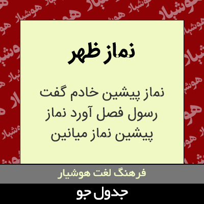 تصویری از نماز ظهر