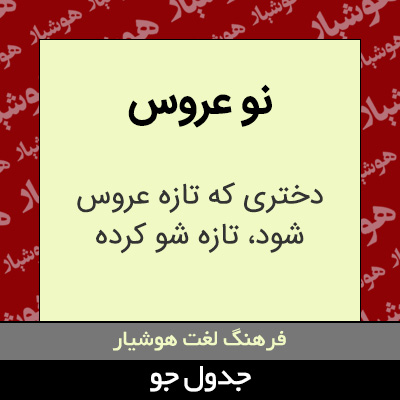 تصویری از نو عروس