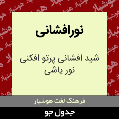 تصویری از نورافشانی