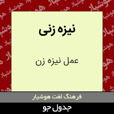 تصویری از نیزه زنی