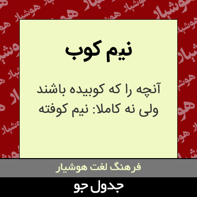 تصویری از نیم کوب